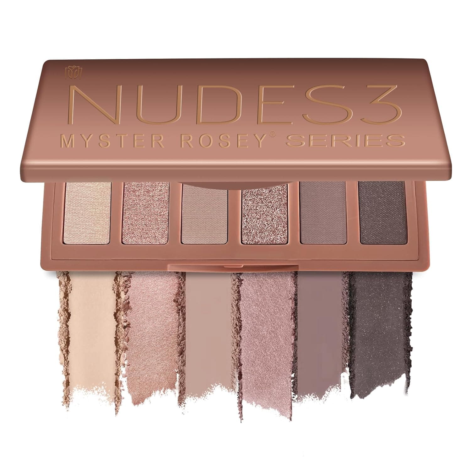 MYSTER ROSEY Nudes 3 Series Mini Eyeshadow Palette, Nude Eyeshadow Palette, Matte Eye Shadow Palettes with Metallic and Matte Finishes, Long-Lasting Wear, Vegan, Cruelty-Free - 0.33oz - image 1