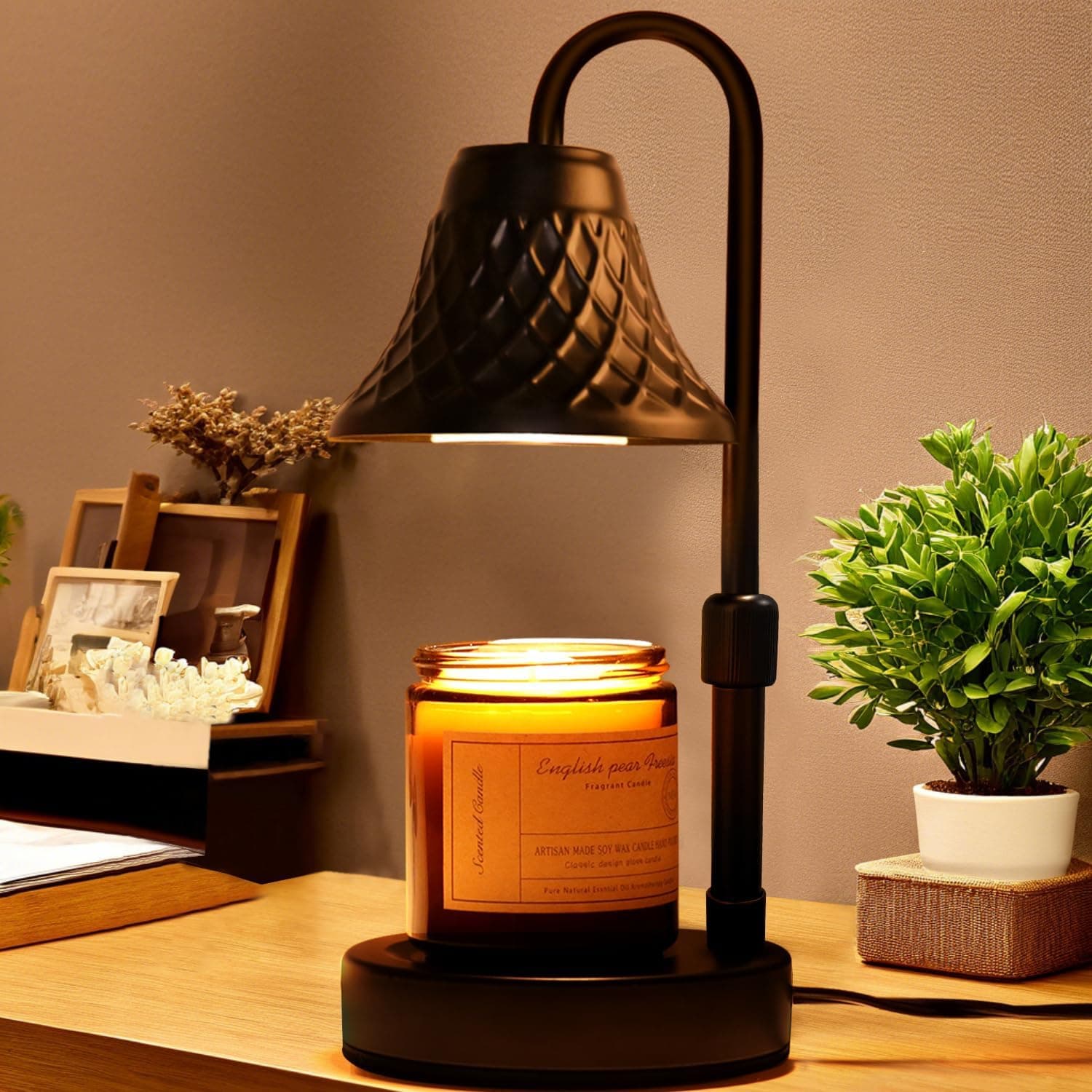Adjustable Candle Warmer Lamp with Timer: Candle Lamps fits All Candle Jar Home Decor - Wax Warmer for Scented Wax - Birthday Gifts for Women - image 1