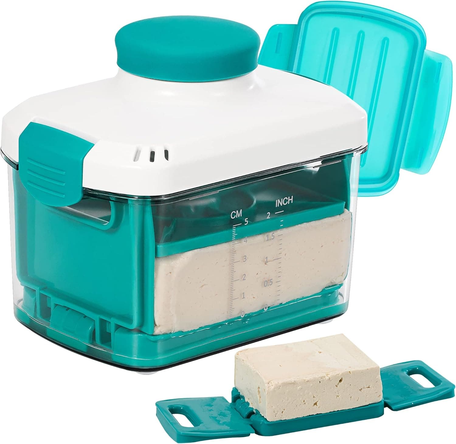 Adjustable Tofu Press - Vegan Tofu Press to Speed up Removing Water from Silken, Firm, and Extra Firm Tofu in 10-30mins without Crack - BPA Free - image 1