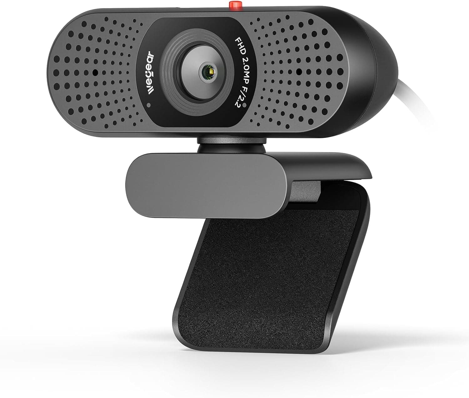 wegear Full HD 1080p Webcam for PC, Laptop & Desktop, Built-in Dual Microphones, Privacy Cover, 85°FOV, Fixed Focus, Plug & Play USB-A Computer Camera for Zoom, Teams, FaceTime, Google Meet, Streaming - image 1