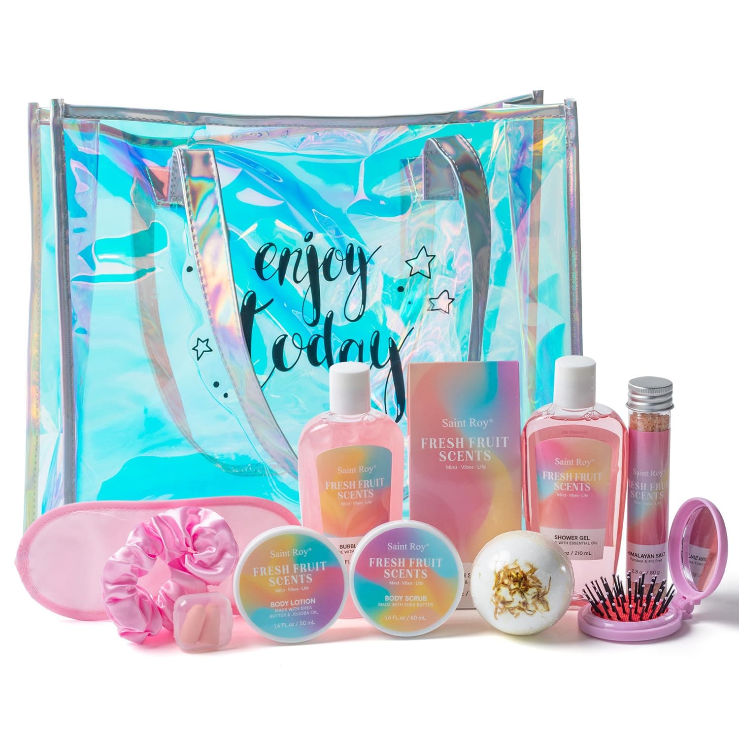 Spa Gifts Bag Skin Care Set - Luxurious Rose Spa Gift Baskets for Women