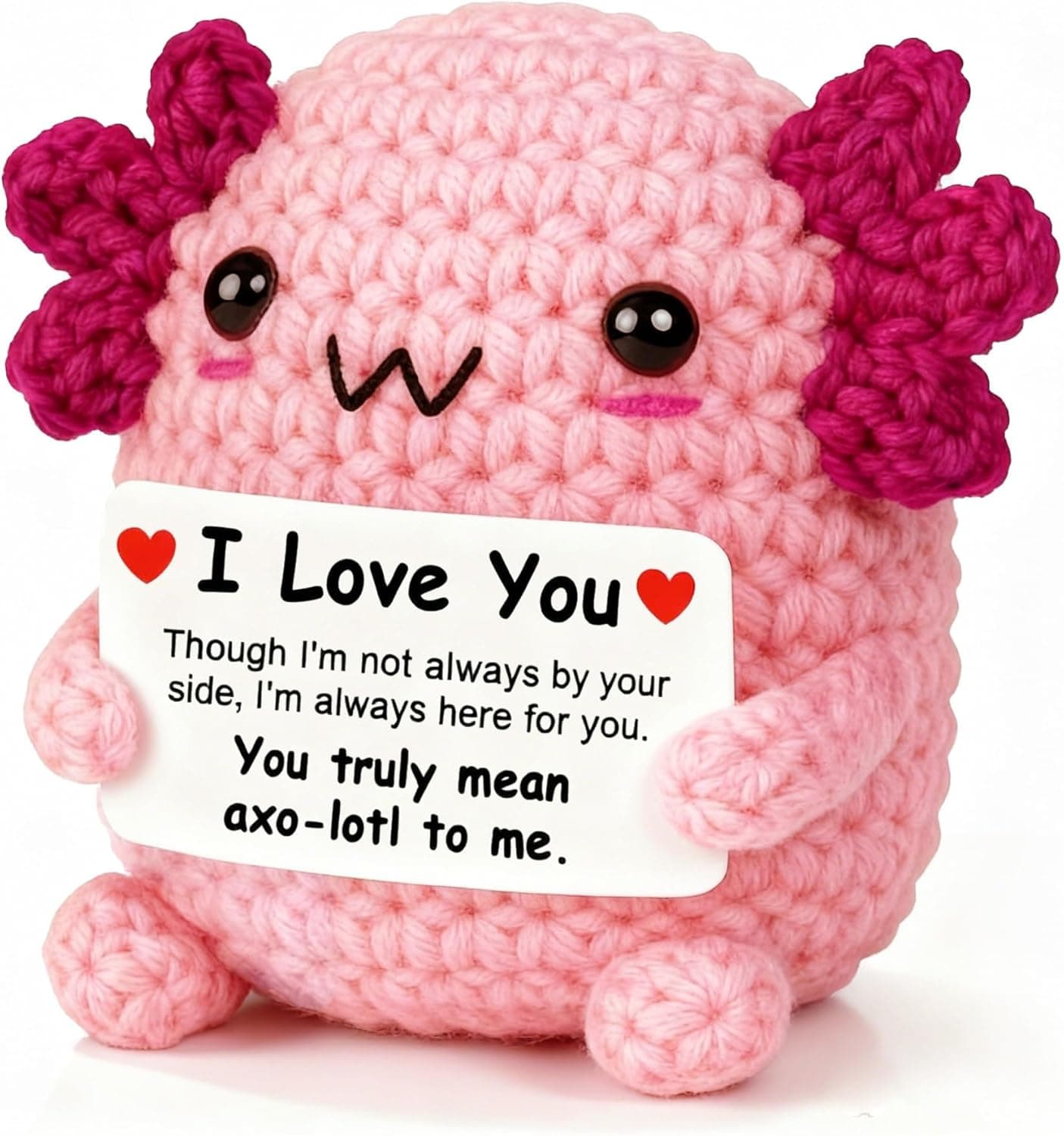 I Love You Gifts for Girlfriend Boyfriend, Long Distance Relationship Axolotl Gifts, Small Cute Romantic Anniversary Birthday Valentine’s Day Presents for Couple - image 1