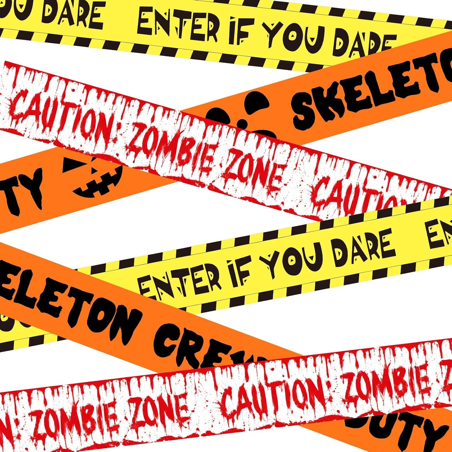 3Pack Halloween Decorations, 3 In X 90Ft Caution Tape for Indoor&Outdoor