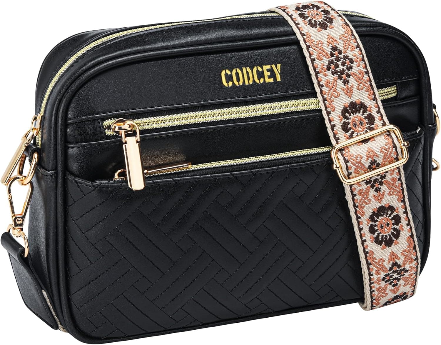 Small Crossbody Bags for Women Trendy Quilted Vegan Leather Sling Purse Shoulder Handbags with Adjustable Strap