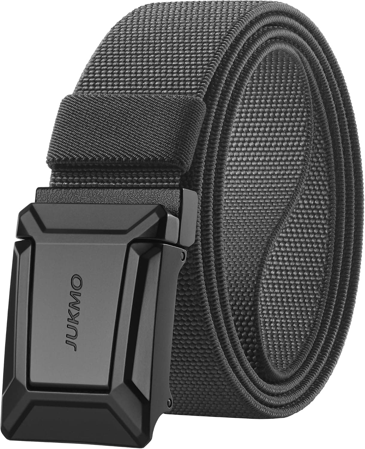 JUKMO Men's Stretch Tactical Belt, 1.5" Elastic Nylon Web with Flip Buckle - image 1