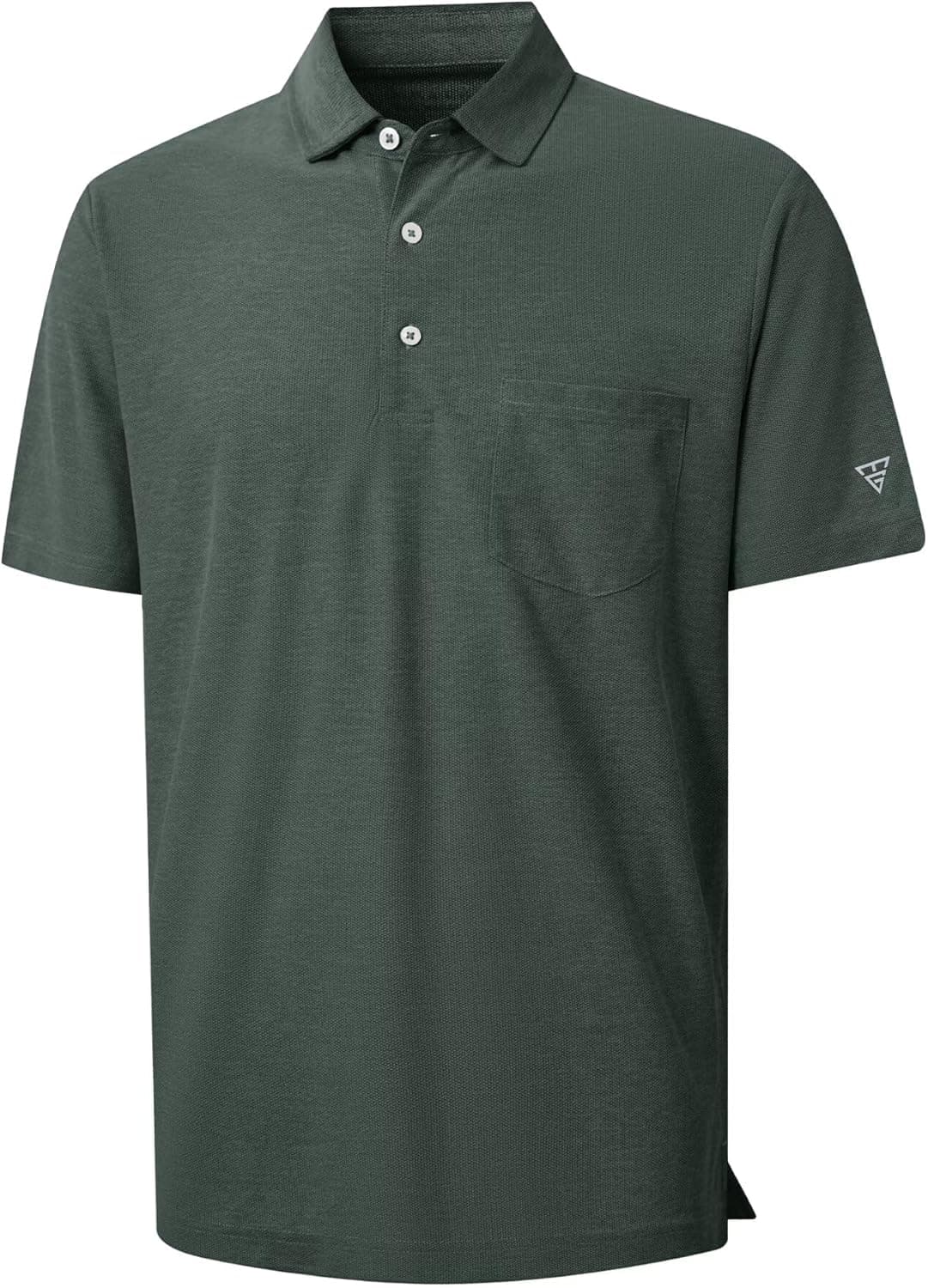 M MAELREG Golf Shirts for Men Heather Pocket Lightweight Moisture Wicking Cllared Stretch Mens Polo Shirts Short Sleeve - image 1