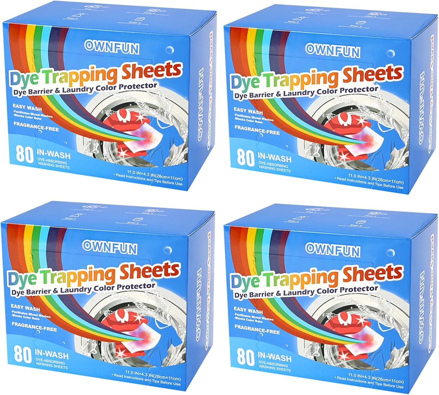 Color Catchers Sheet for Laundry Color Absorber Sheets Allow Mixed Washes Color Catcher Sheets for Clothes Quilts Washing Fragrance Free Color Grabbers Laundry Sheet