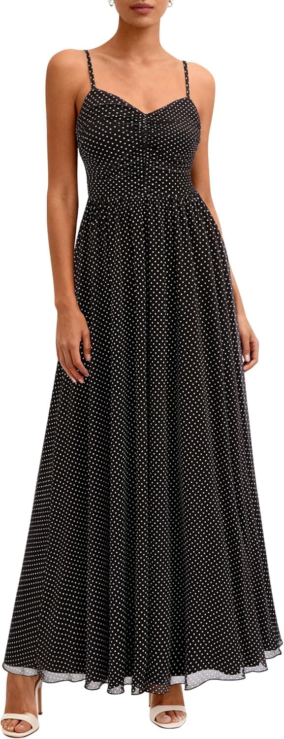 PRETTYGARDEN Women Summer Floral Maxi Dress 2026 Spring Spaghetti Strap Mesh Boho Sundress Party Beach Vacation Long Dresses
