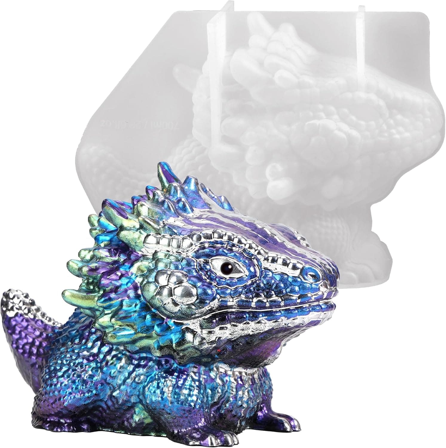 Resiners Large Dino Resin Mold – 3D Ugly‑Cute Silicone Mold for DIY Crafts - image 1