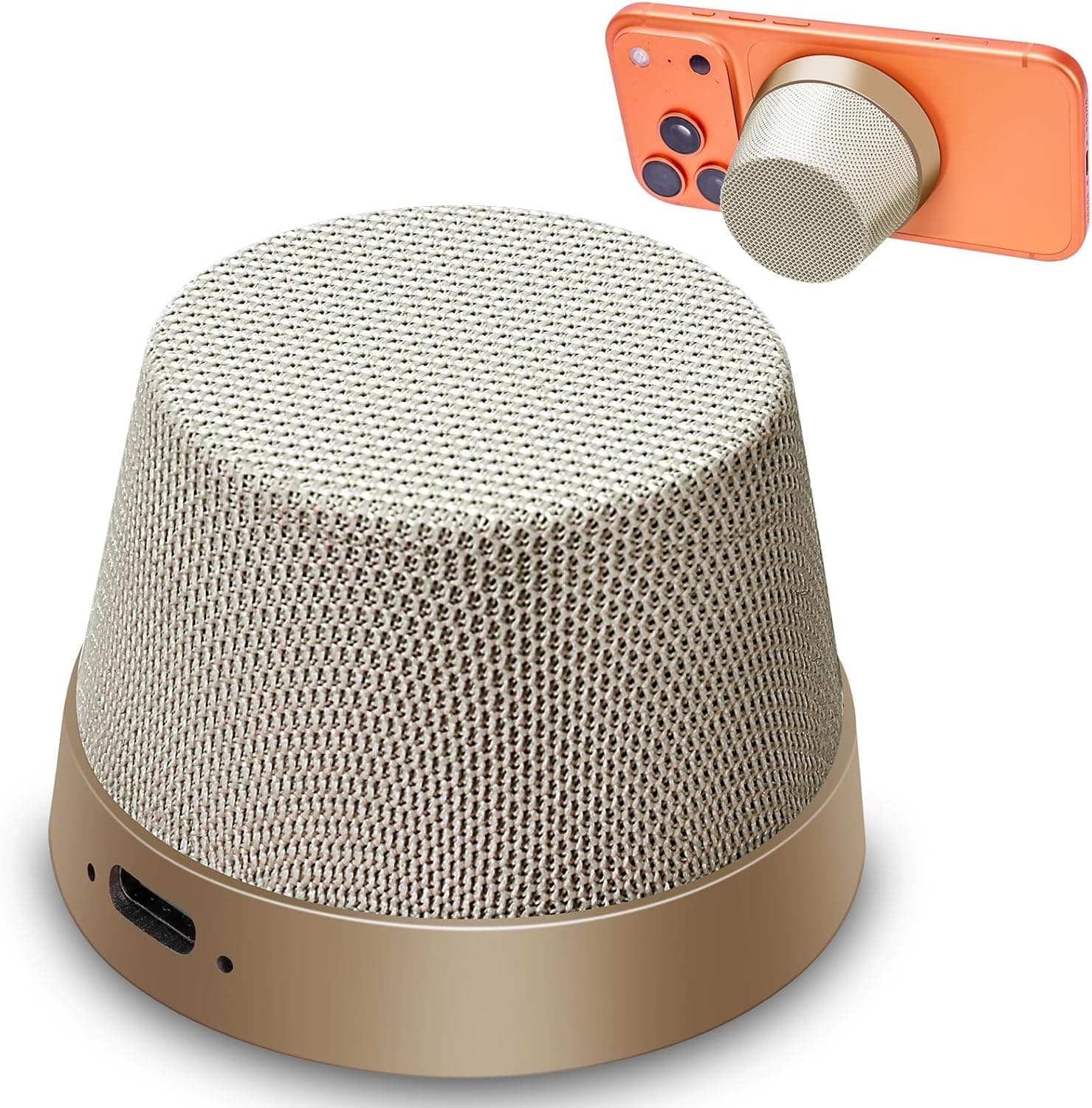 Birthday Gifts for Men Who Have Everything Bluetooth Speakers Phone Stand, Portable Magnetic Speaker Accessories, Gadgets for Men Gifts Dad Gift Prensent (Beige) - image 1