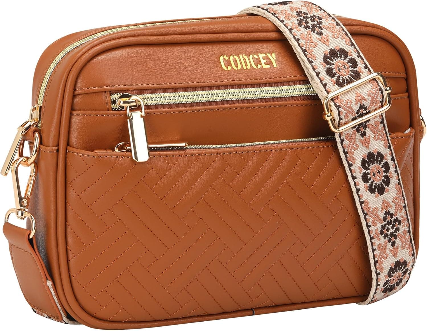 Small Crossbody Bags for Women Trendy Quilted Vegan Leather Sling Purse Shoulder Handbags with Adjustable Strap
