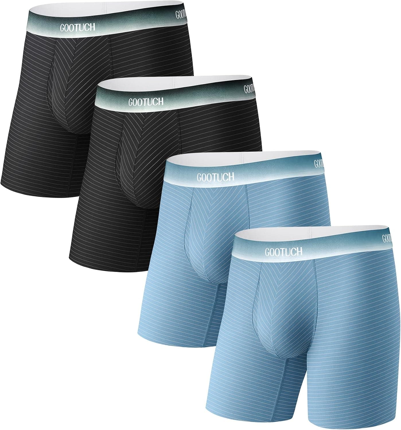 Men's Breathable Cool Underwear, Moisture Wicking Odor Control Boxer Briefs, Stretch Seamless & Quick Dry - image 1