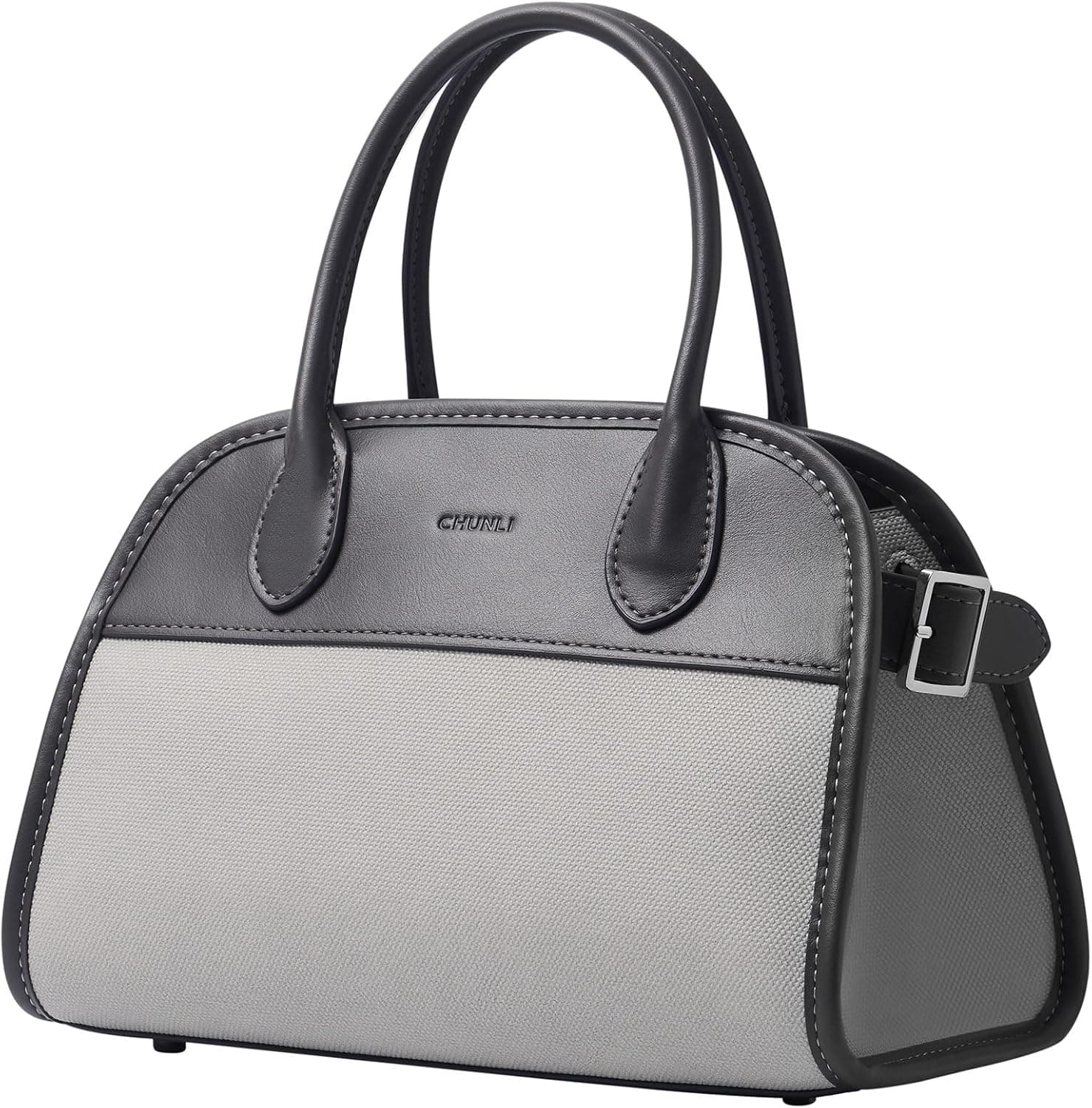 PU Leather Satchel Bag for Women, Fashion Top Handle Bags Zipper, Crossbody Purse for Casual Traveling Work Business - image 1