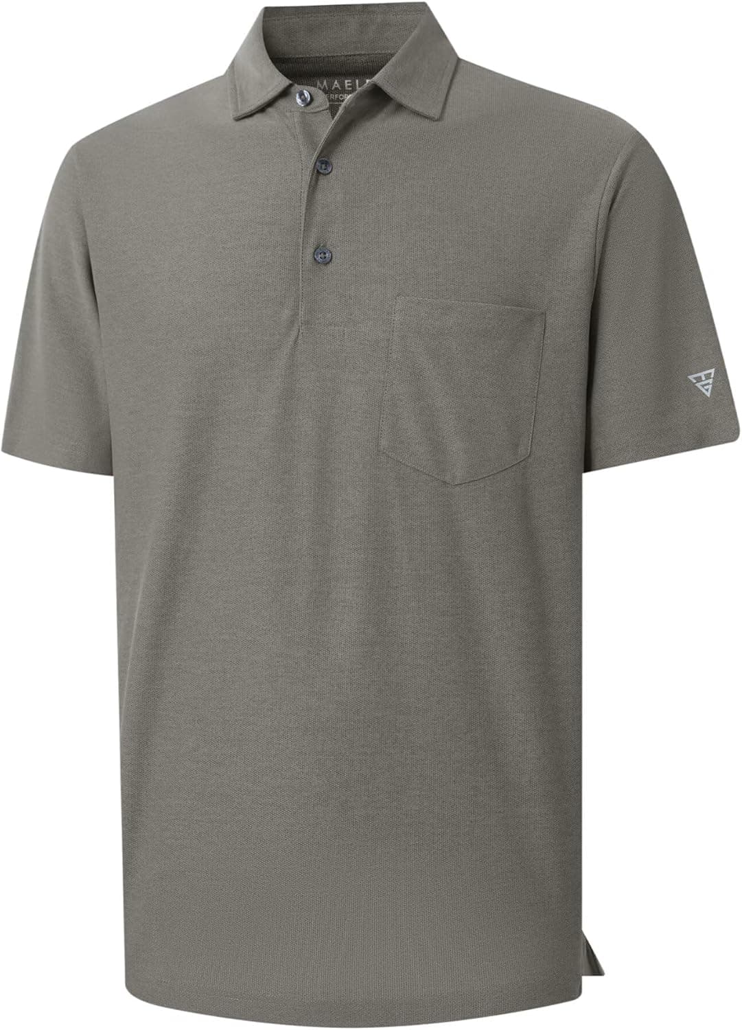 M MAELREG Golf Shirts for Men Heather Pocket Lightweight Moisture Wicking Cllared Stretch Mens Polo Shirts Short Sleeve - image 1