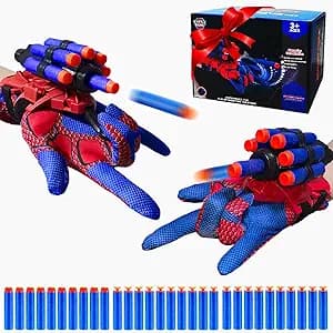 DYFAIS 2 Pack Web Shooters for Kids with Gloves - image 1