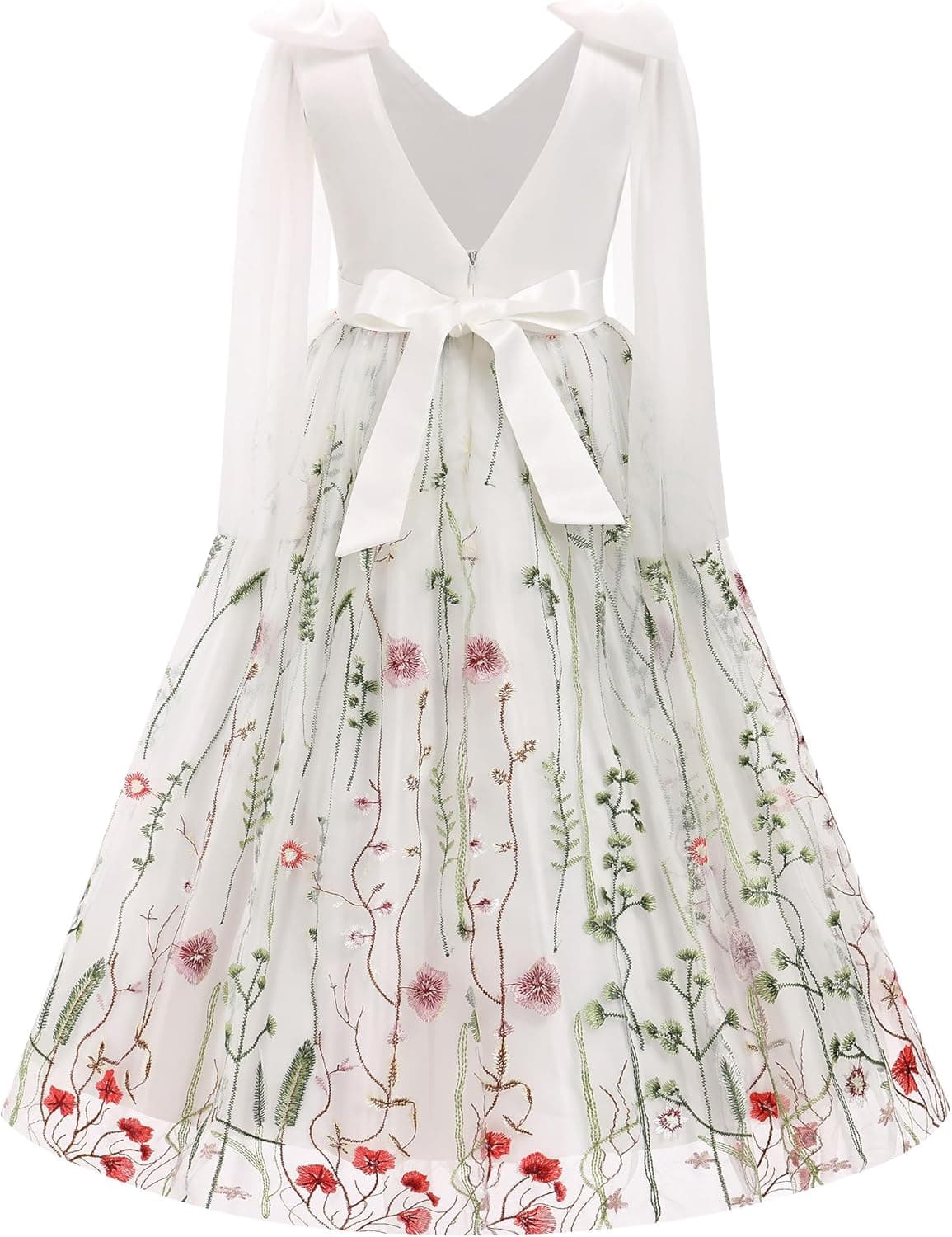 Flower Girl Dress Sleeveless Satin Princess Dress for Birthday Wedding Party Formal Pageant Dresses for Girls