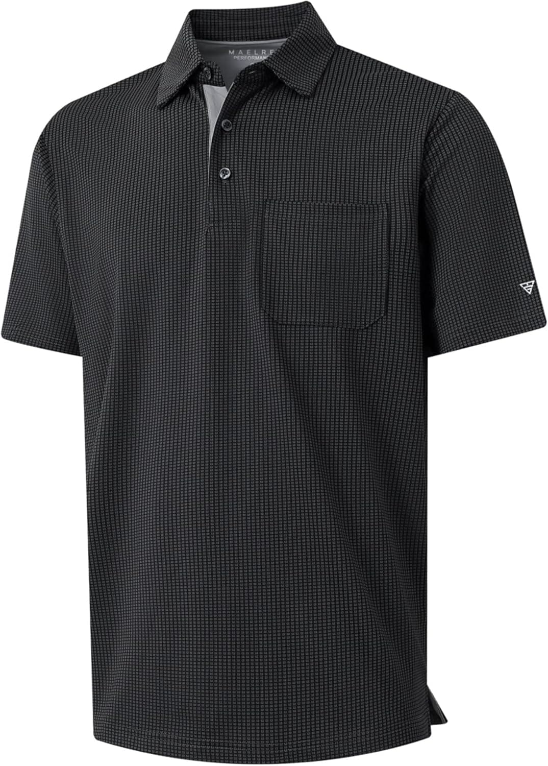 M MAELREG Mens Polo Shirts Short Sleeve Dry Fit Jacquard Performance Moisture Wicking Casual Pocket Golf Shirts for Men - image 1