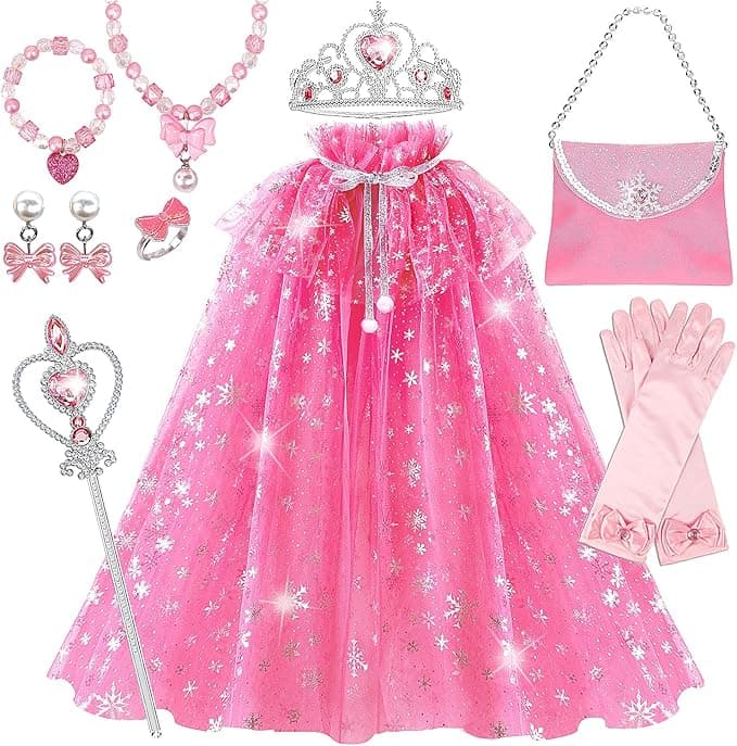 Yafacuha Lobimelan Princess Dress-Up Clothes for Little Girls (10-Piece Set)