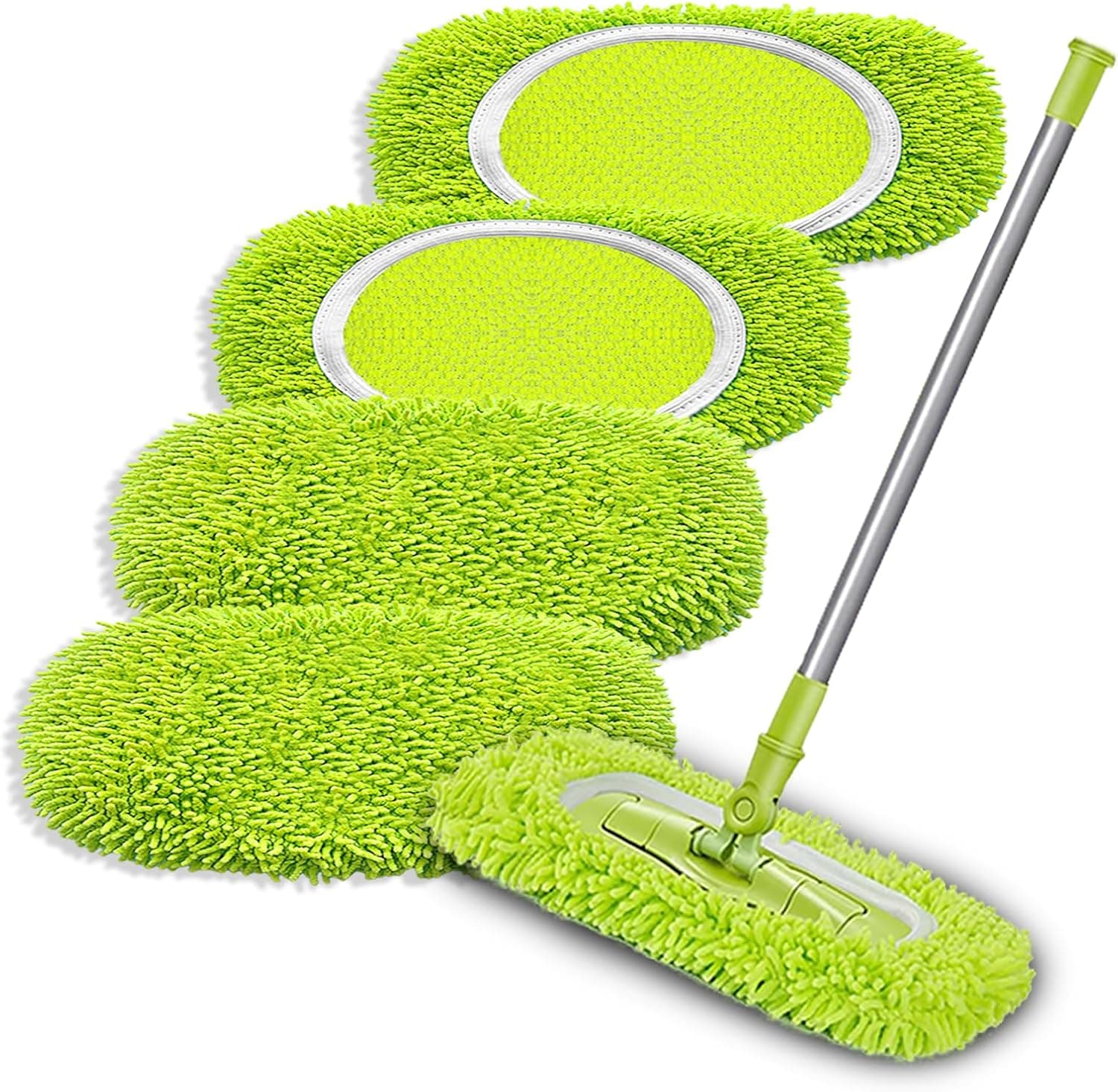 Wzxlj.Y 4 Pack Reusable Mop Pads Refill Compatible with Swiffer Sweeper Mop - image 1
