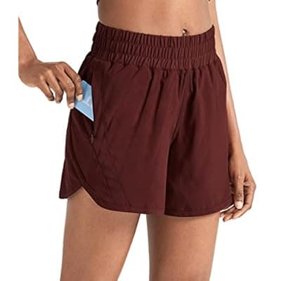 ZUTY 5" Athletic Running Shorts for Women with Zipper Pocket โ High Waisted Quick Dry Workout Shorts - image 1