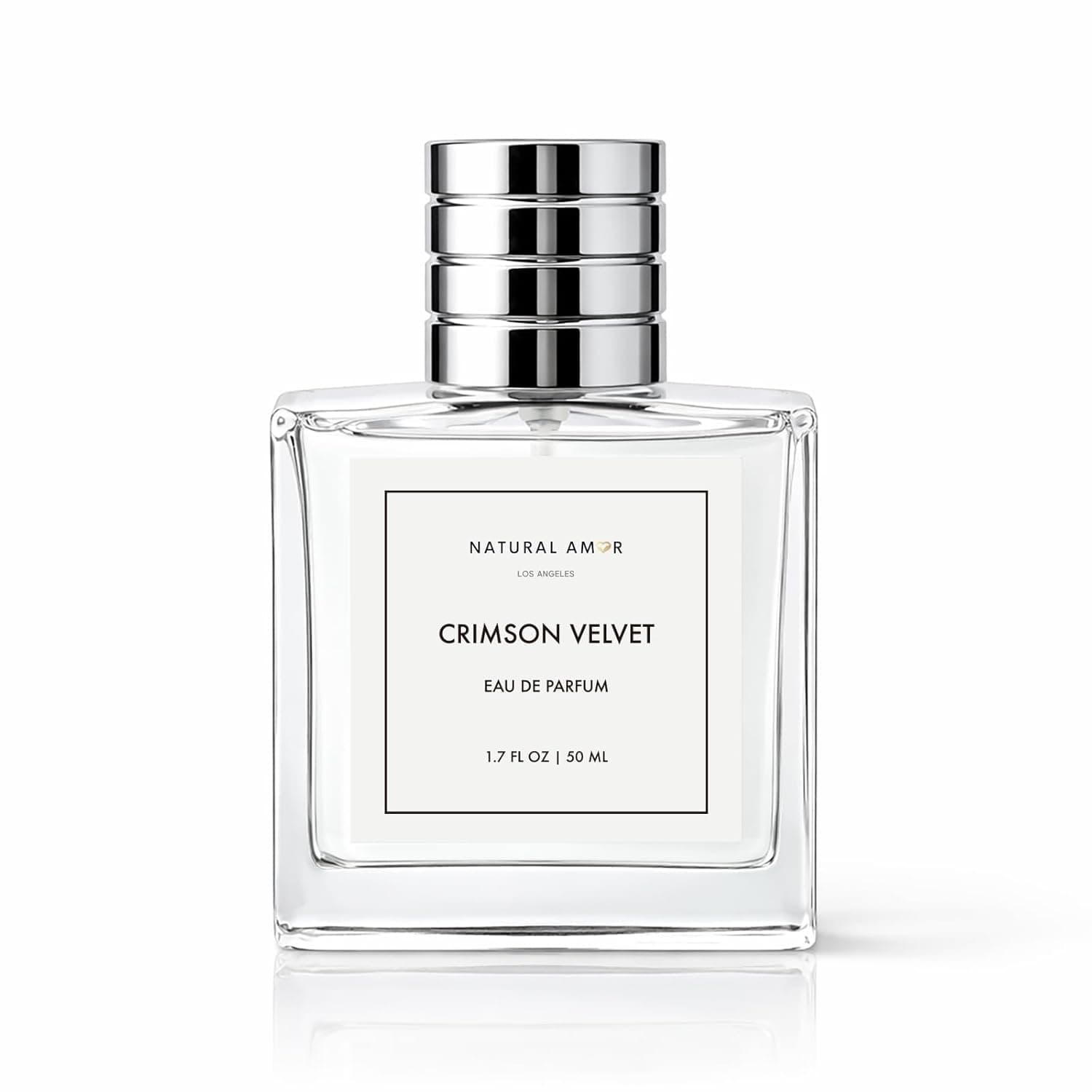 NATURAL AMOR LOS ANGELES Natural Amor Crimson Velvet Eau de Parfum – Deep Rose & Warm Wood Scent with Subtle Spice, Elegant Unisex Perfume (1.7 fl oz)
