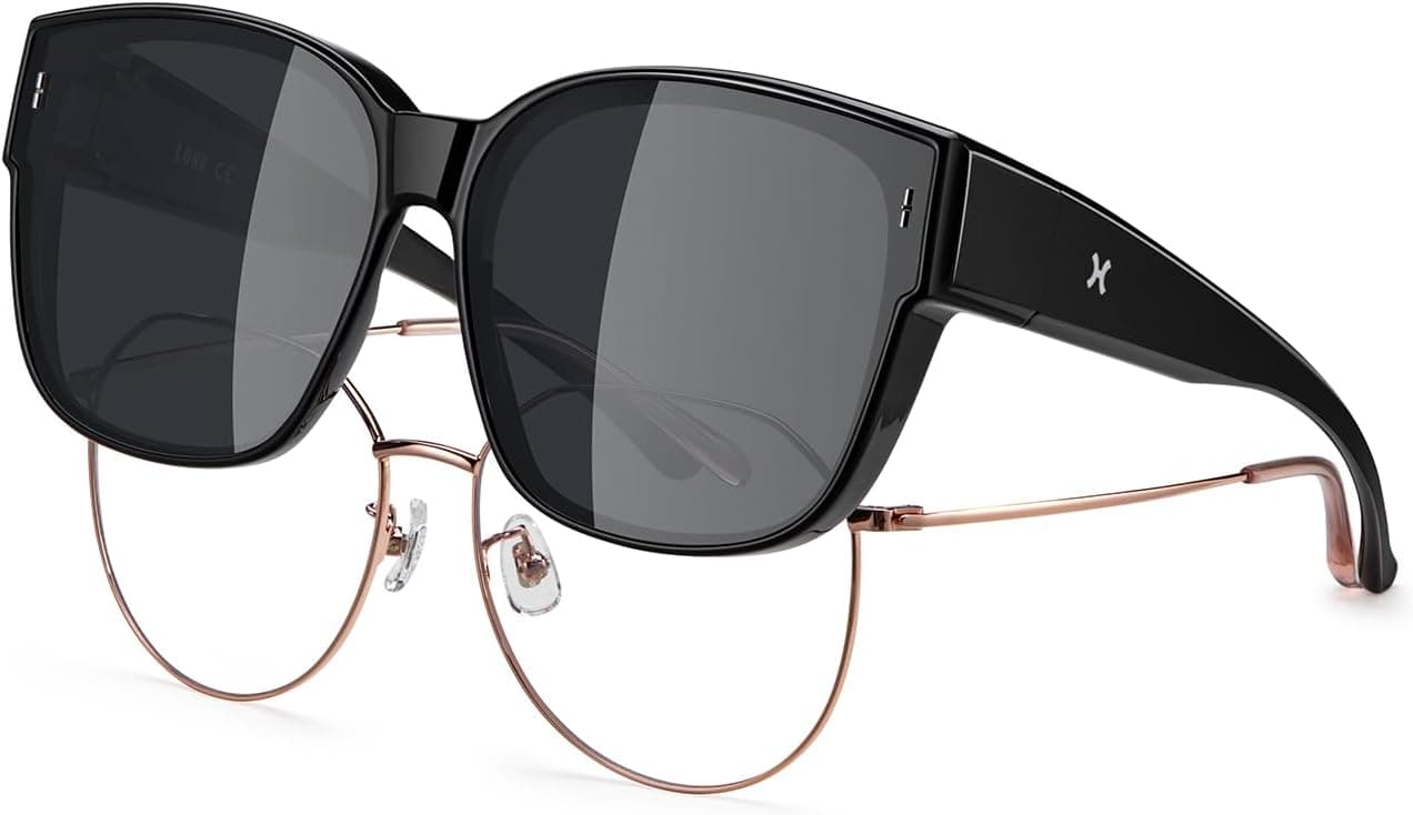 LOHO Polarized Oversized Sunglasses to Fit Over Glasses, UV400 Protection,Sunglasses for Driving, Outdoor & Sports - image 1