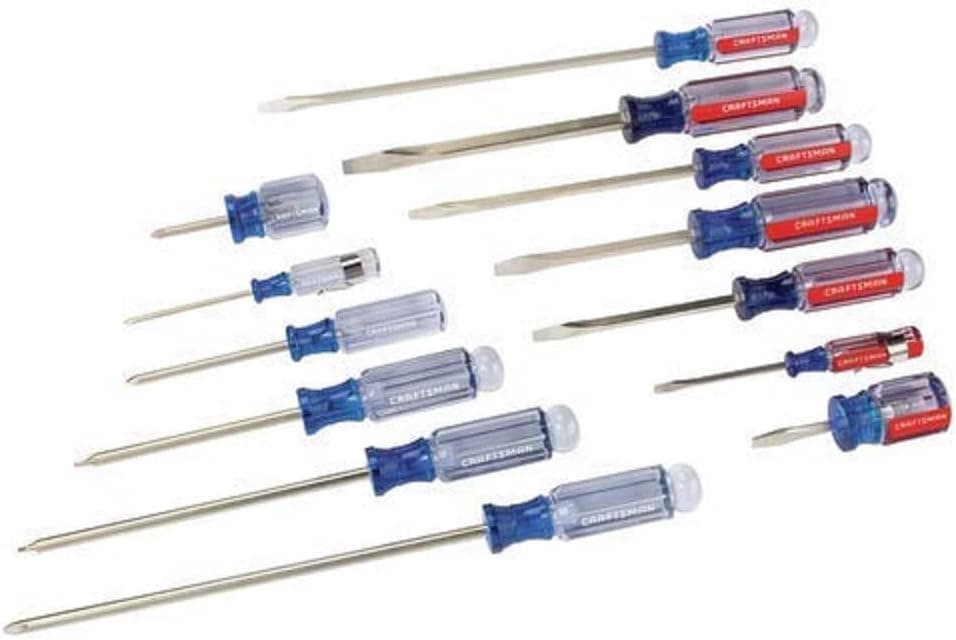 CRAFTSMAN Screwdriver Set, Slotted & Phillips, 14Piece