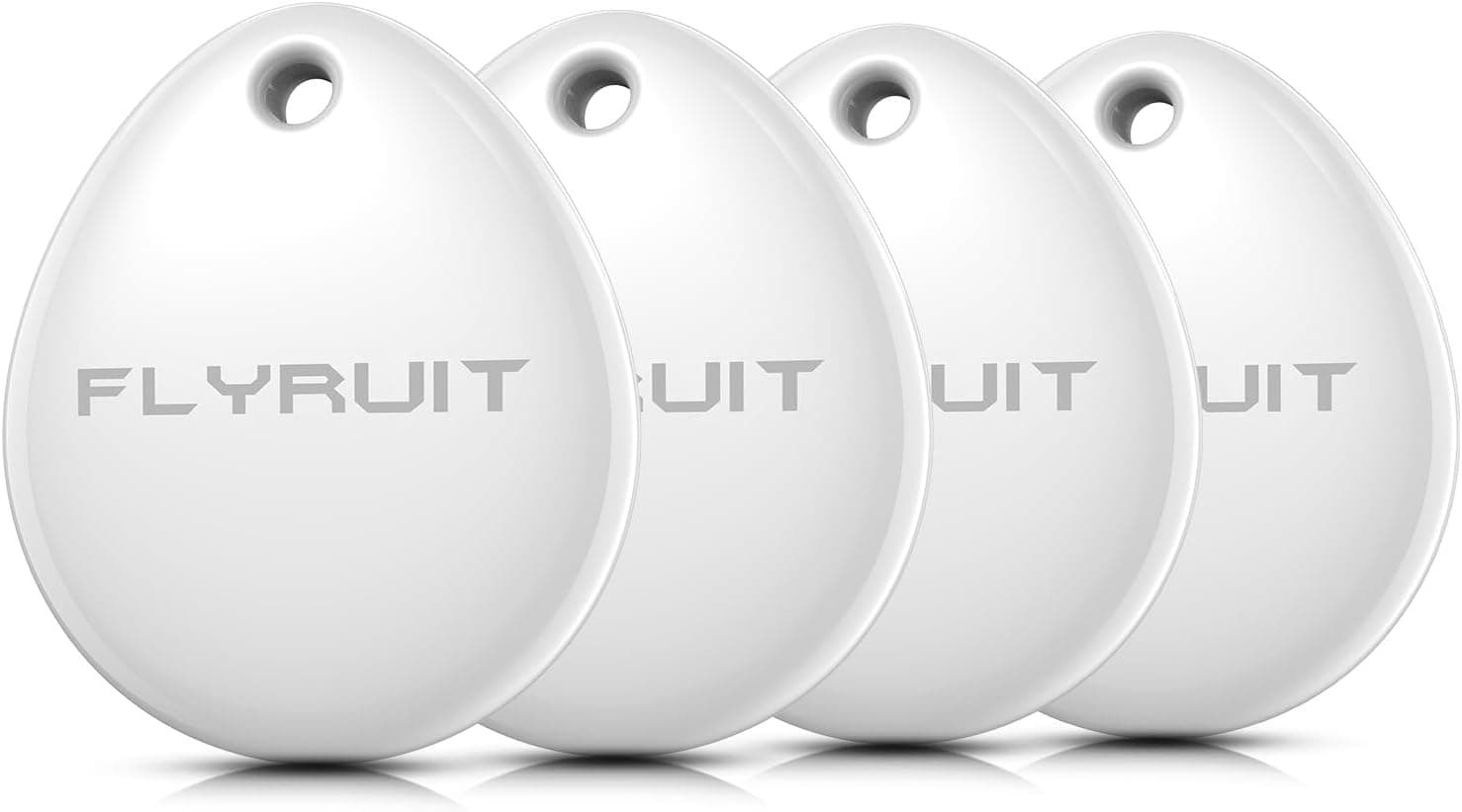 FLYRUIT Air Tracker Tags โ 4 Pack Smart Bluetooth Key Finder (Apple Find My Compatible) - image 1
