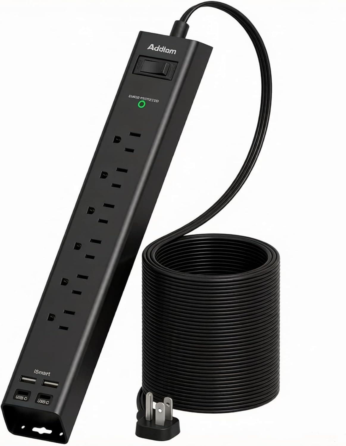 Power Strip Surge Protector with 6 AC Outlets 4 USB Ports (2 USB-C)