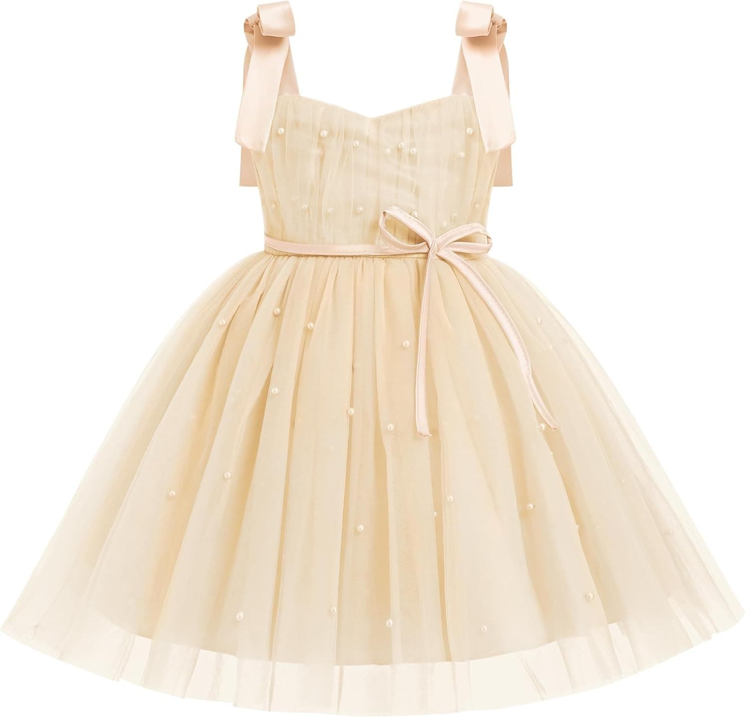 Toddler Girls Tulle Dress Spaghetti Strap Tutu Birthday Princess Pageant Party Dresses 9M-4Y