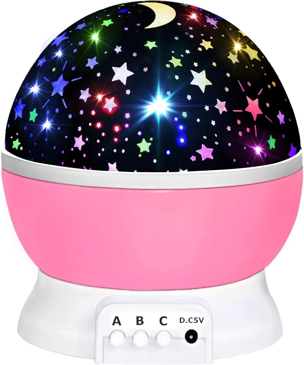 Toys for 1-10 Year Old Girls,Star Projector for Kids 2-9 Year Old Girl Gifts Toys for 3-8 Year Old Gifts for 4-7 Year Old Boys Birthday Gifts Stocking Stuffers for Kids (A Pink) (A Pink) - image 1