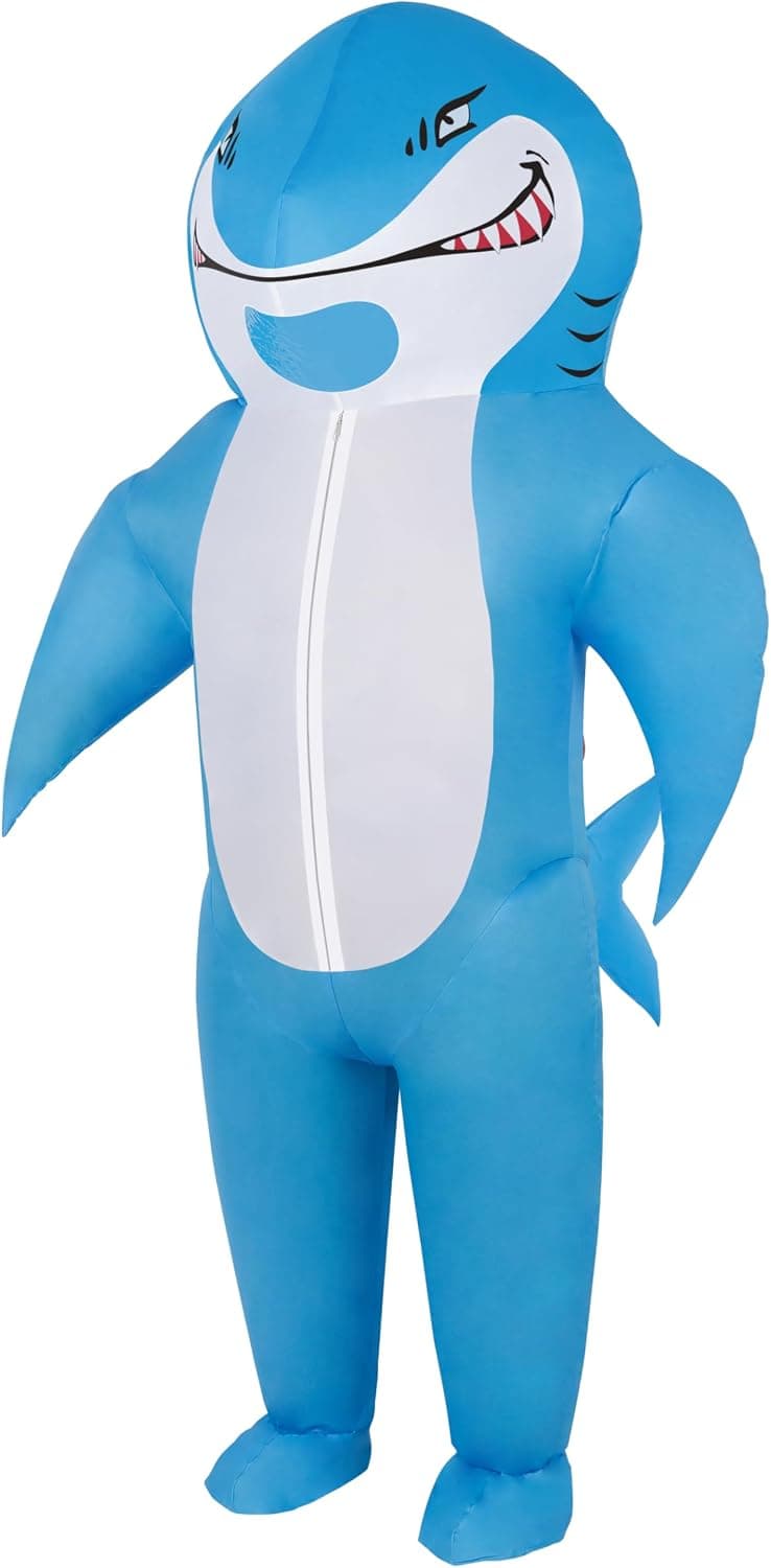 Halloween Inflatable Costume for Adults&Kids Shark Costume Full-Body Cosplay Suit for Halloween, Christmas,Carnival