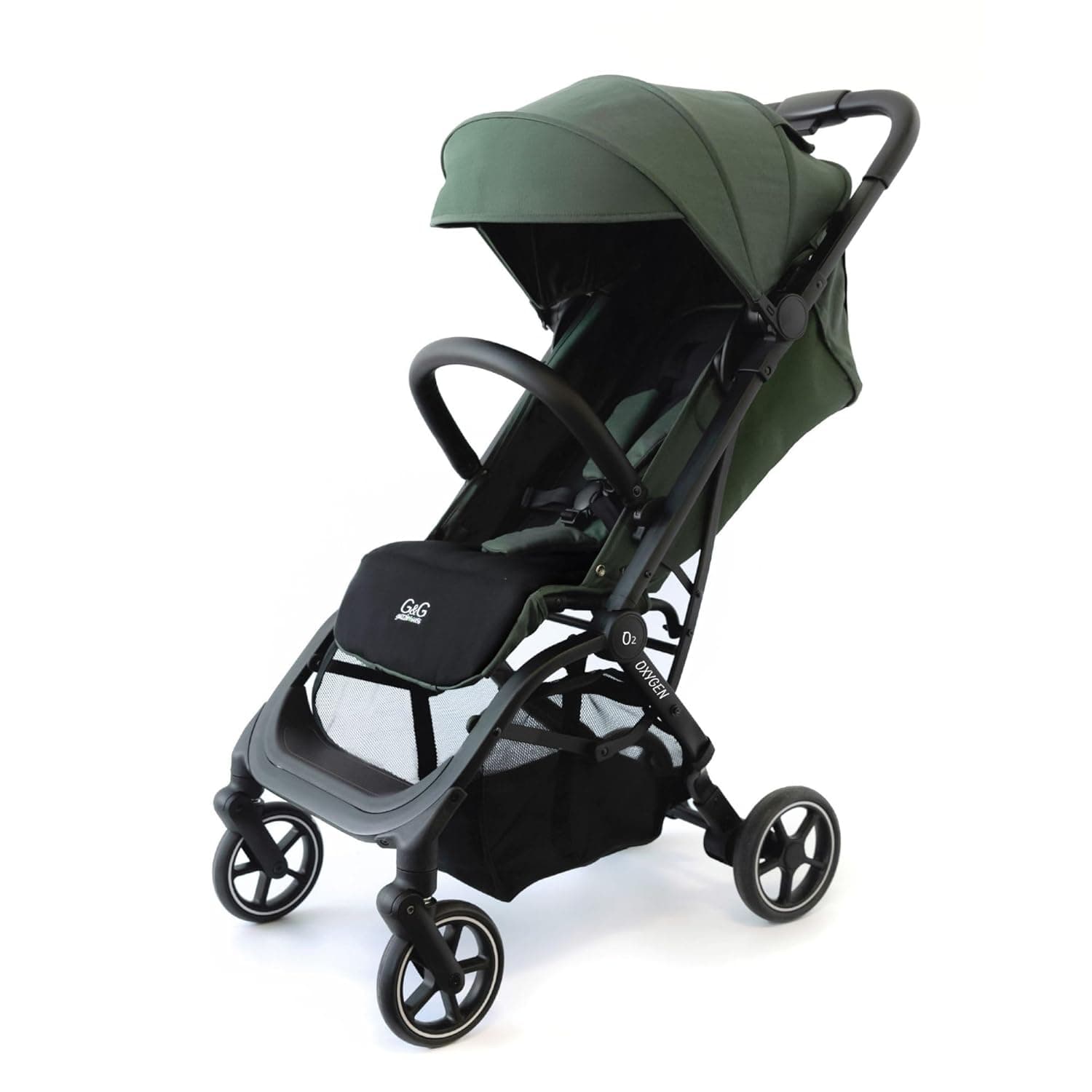 guzzie+Guss Oxygen v2 Lightweight Stroller – Compact, Foldable, Travel-Friendly for Baby, Infants and Toddlers - Tropical Green - image 1