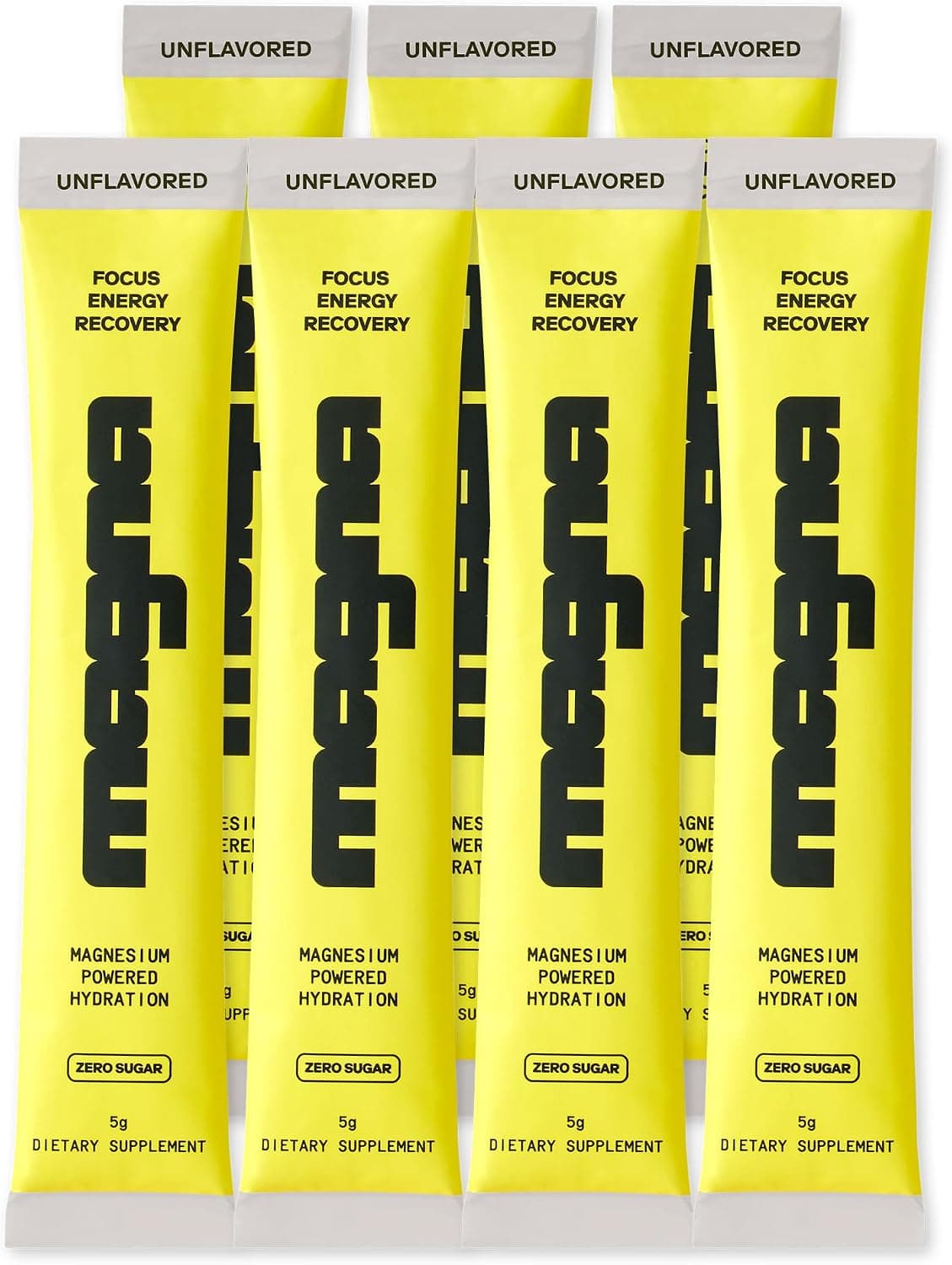 MAGNA Electrolytes Powder Drink Mix for Hydration, Energy & Focus Support (7 Servings, Pure)