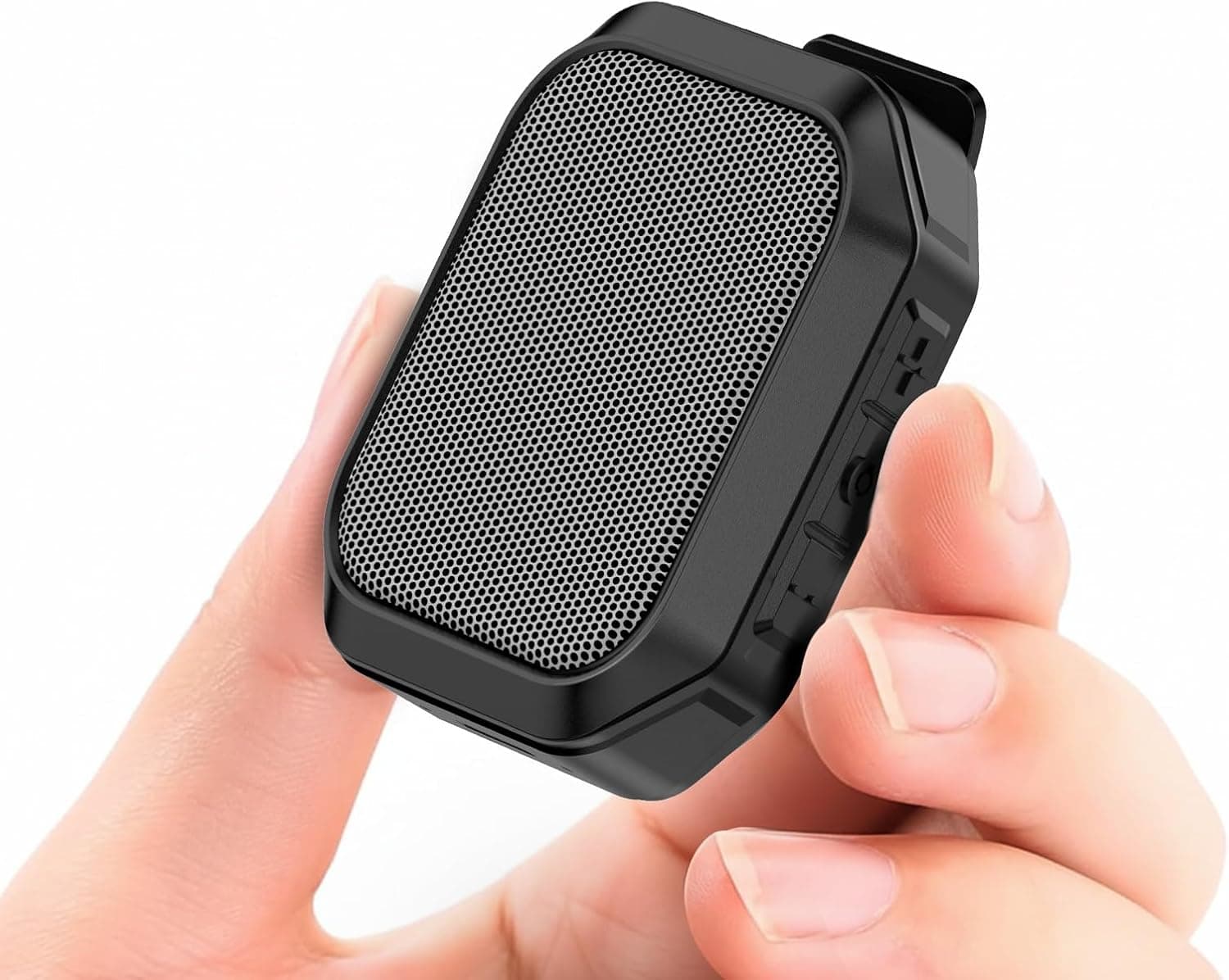 Wearable Speaker, IPX7 Clip-On Portable, BT 6.0, TWS, Hands-Free