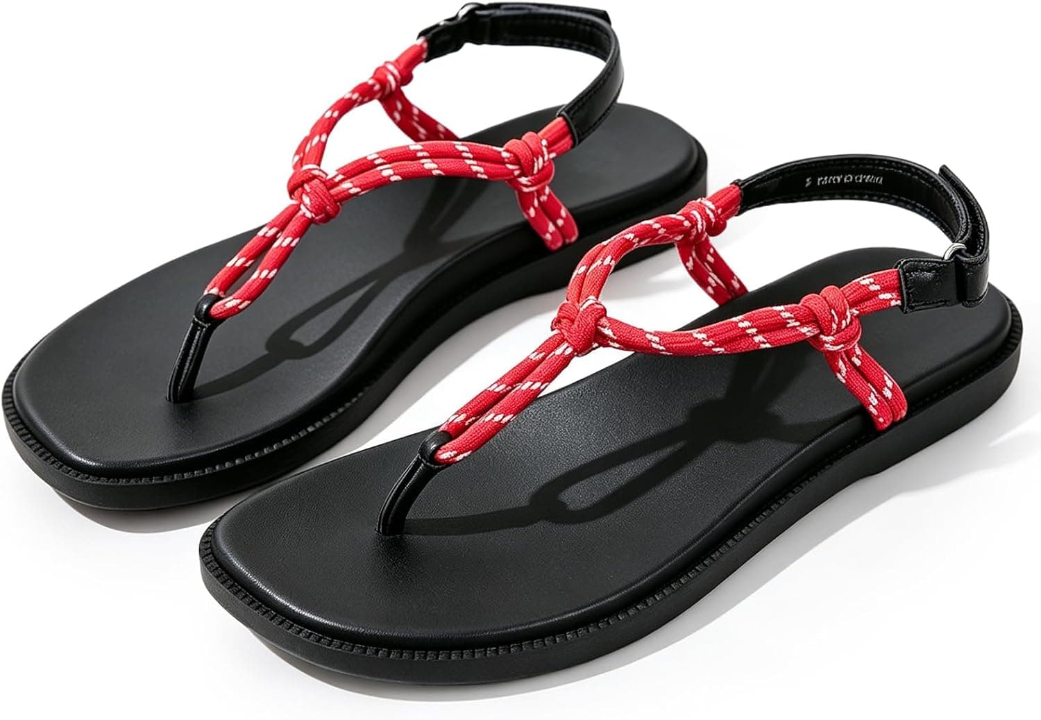 Flip Flops for Women with Arch Support Comfortable Beach Shower Sandals with Adjustable Hook & Loop Heel Strap Lightweight, Cushioning, Shock-Absorbing Thong Flip Flops