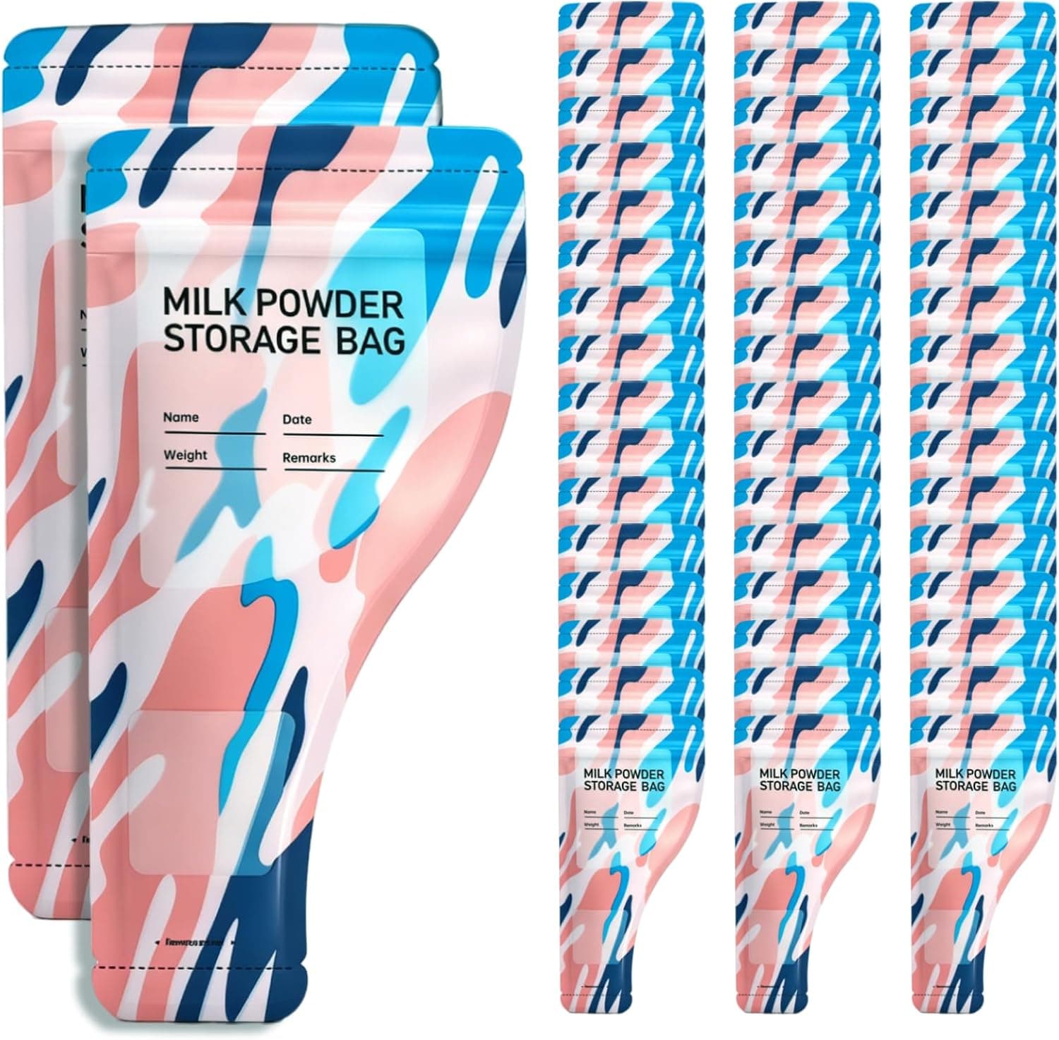 Disposable Protein Powder Travel Container Bags, 50PCS Portable Powder Container To Go, Leakproof Supplement Storage Pouches for Gym, Travel, Snacks and On-the-Go Nutrition - image 1