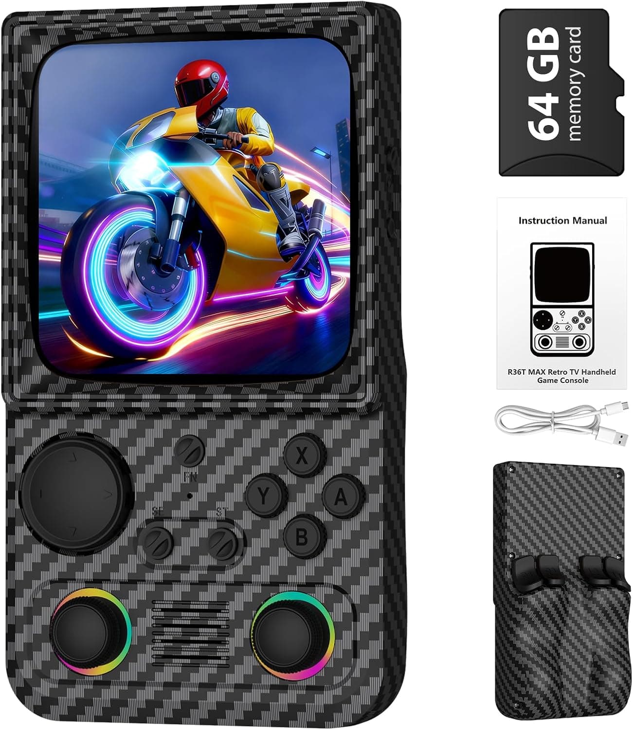 xiskt R36TMAX Retro Gaming Console โ 4.0" IPS, 23+ Emulators, 64GB - image 1
