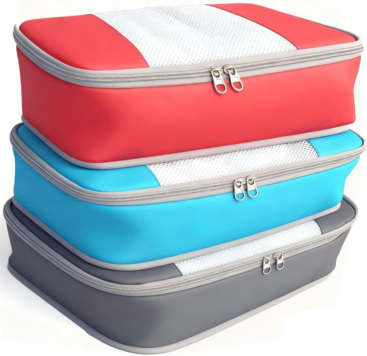 Packing Cubes for 20" Suitcase Travel Luggage Organizers - Travel Organizer Bags Luggage Clothes Accessories Storage Carry on Suitcase Packing Pouches Bag For Men Women Kids 1/2X3PACK