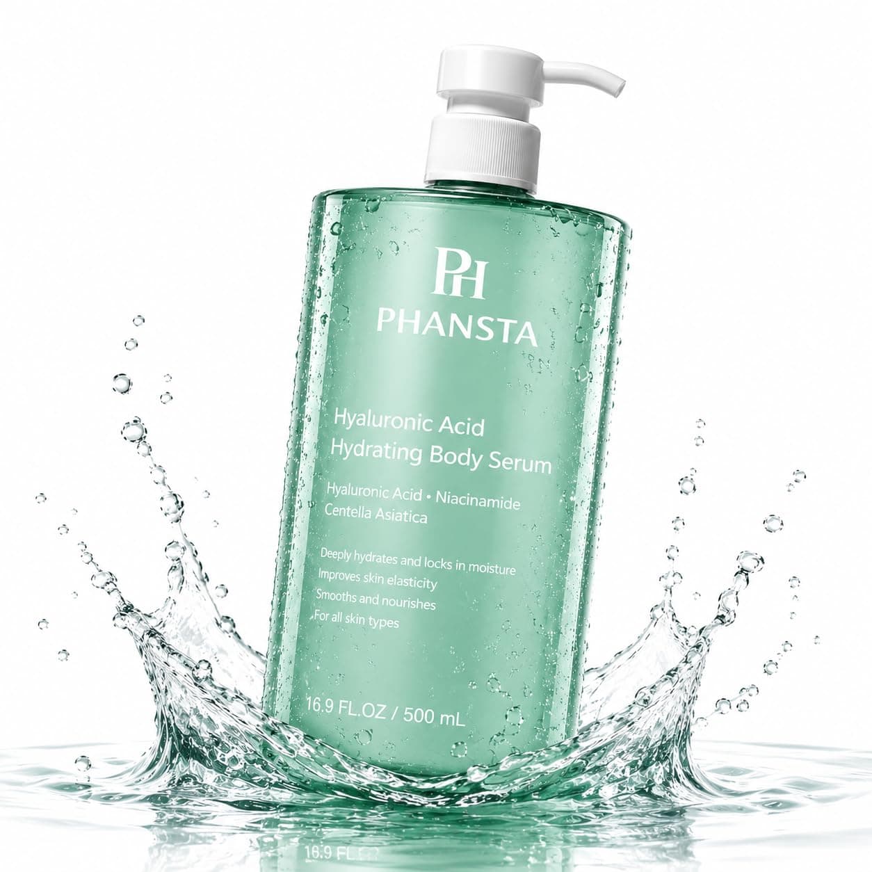 Hydrating Body Serum for Dry Skin – Lightweight Body Moisturizer with Hyaluronic Acid, Niacinamide & Centella Asiatica, Fast Absorbing Daily Body Lotion for Smooth and Healthy-Looking Skin