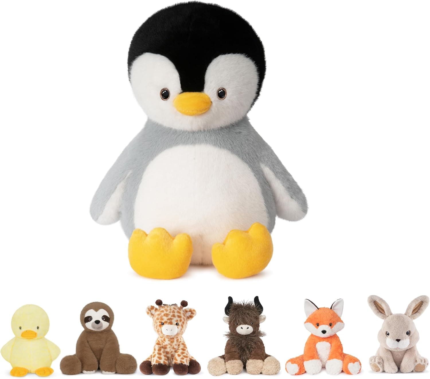 Niuniu Daddy Weighted Stuffed Animals, 14 in 3.5 lbs, Penguin Sensory Plush
