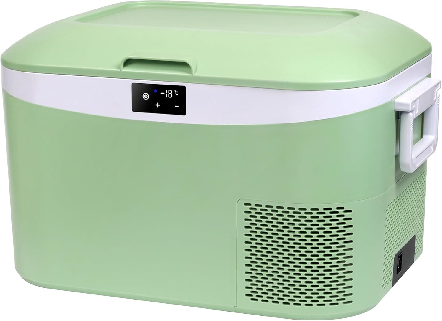 Megiu 12 Volt Refrigerator Portable Car Freezer 13.5 Quart (12.8 Liter) Compressor Cooler 12V/24V DC 110~240 Volt AC for Truck Van RV Camper SUV Boat Travel Camping Road Trips Tailgating -18℃~+15℃ - image 1