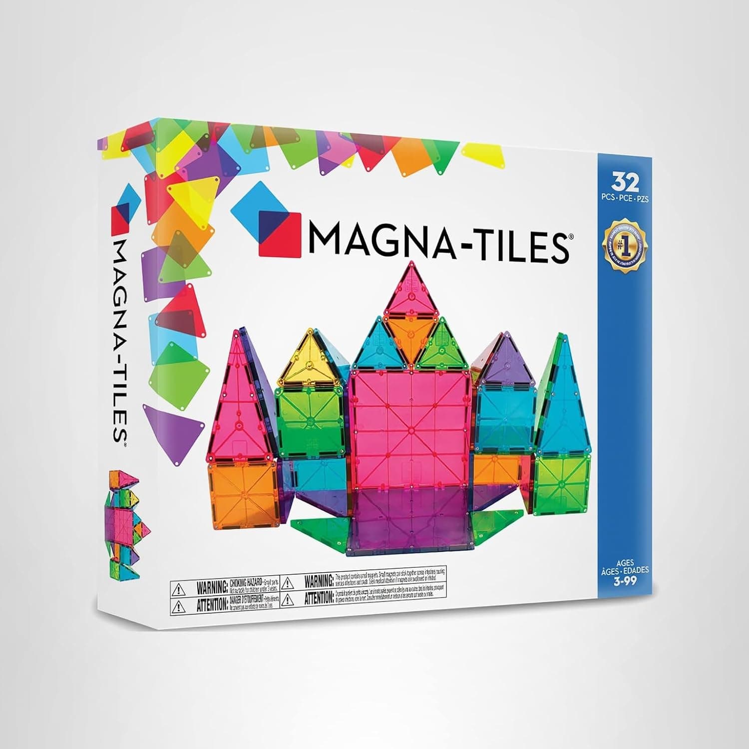 MAGNA-TILES Classic 32-Piece Magnetic Construction Set