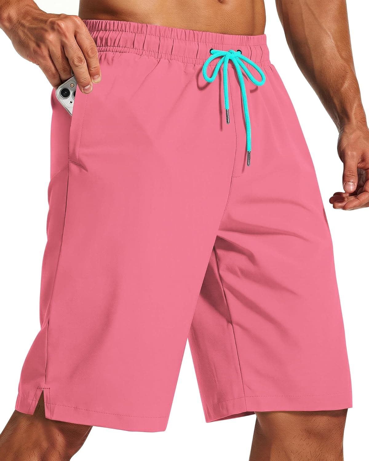 11 Inch Men Swim Trunks with Mesh Lining Quick Dry Breathable for Summer Beach Cruise Water Park Gym Running