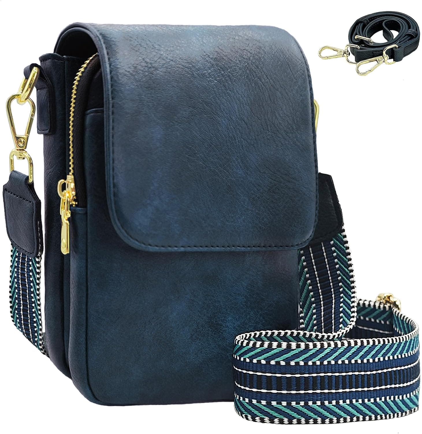 Small Crossbody Purse for Women Trendy Vegan Leather Cell Phone Bags with Card Slots & Adjustable Straps - image 1