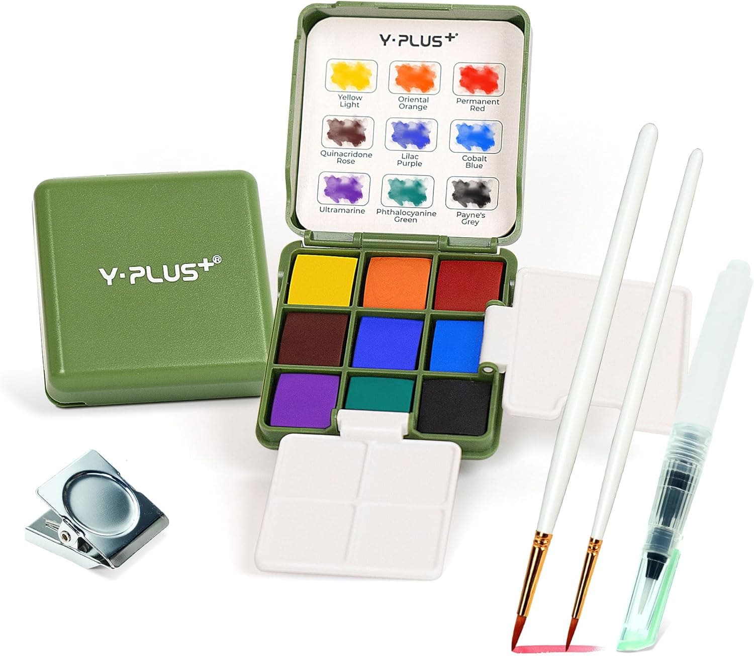 YPLUS Pocket Watercolor Paint Kit, Portable Travel Art Kit with Brush, Water Color Palette Painting Gift for Beginners Artist Adults - image 1