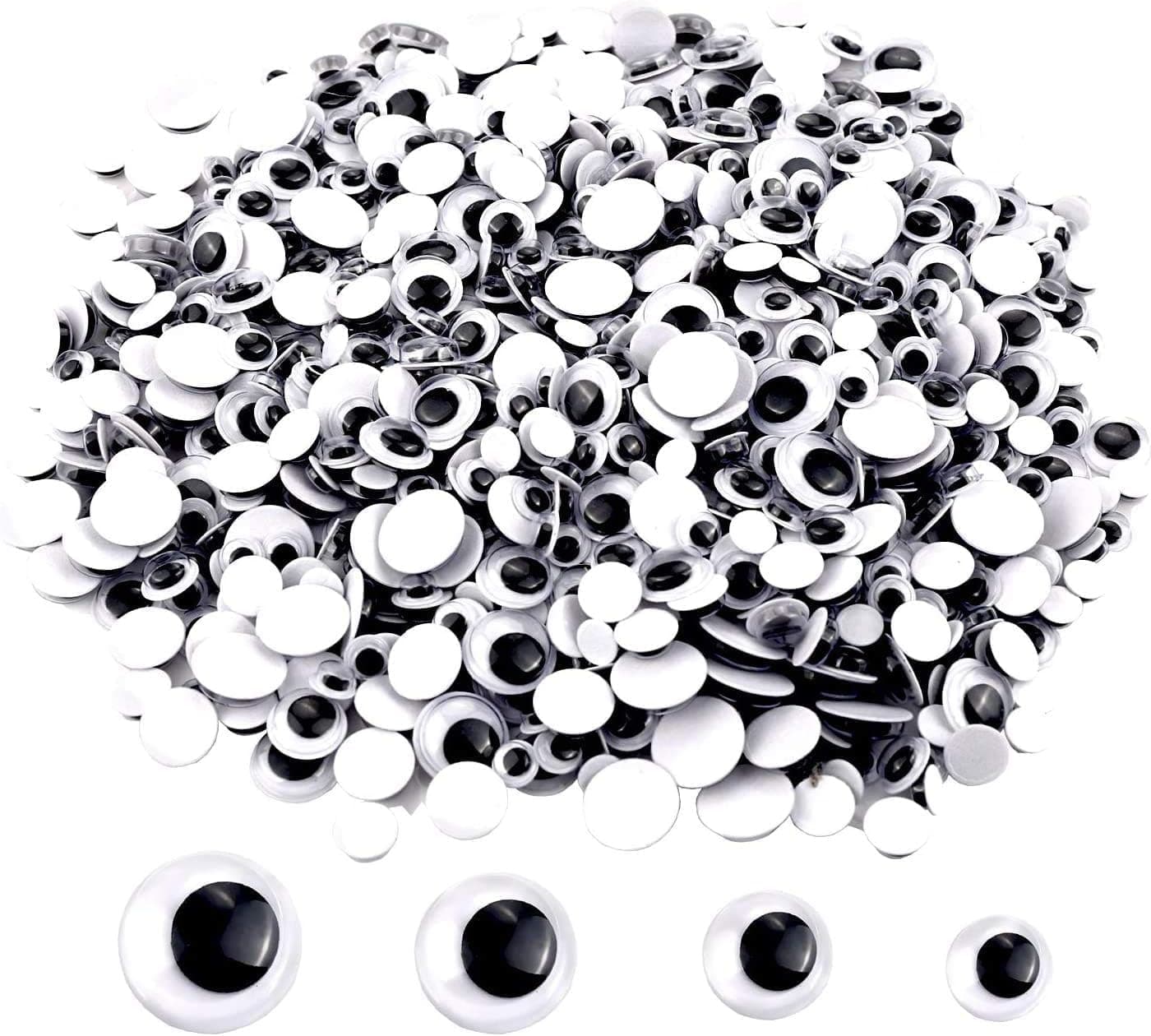 UPINS 300-piece Self-Adhesive Googly Eyes Set for versatile crafting and DIY projects.
