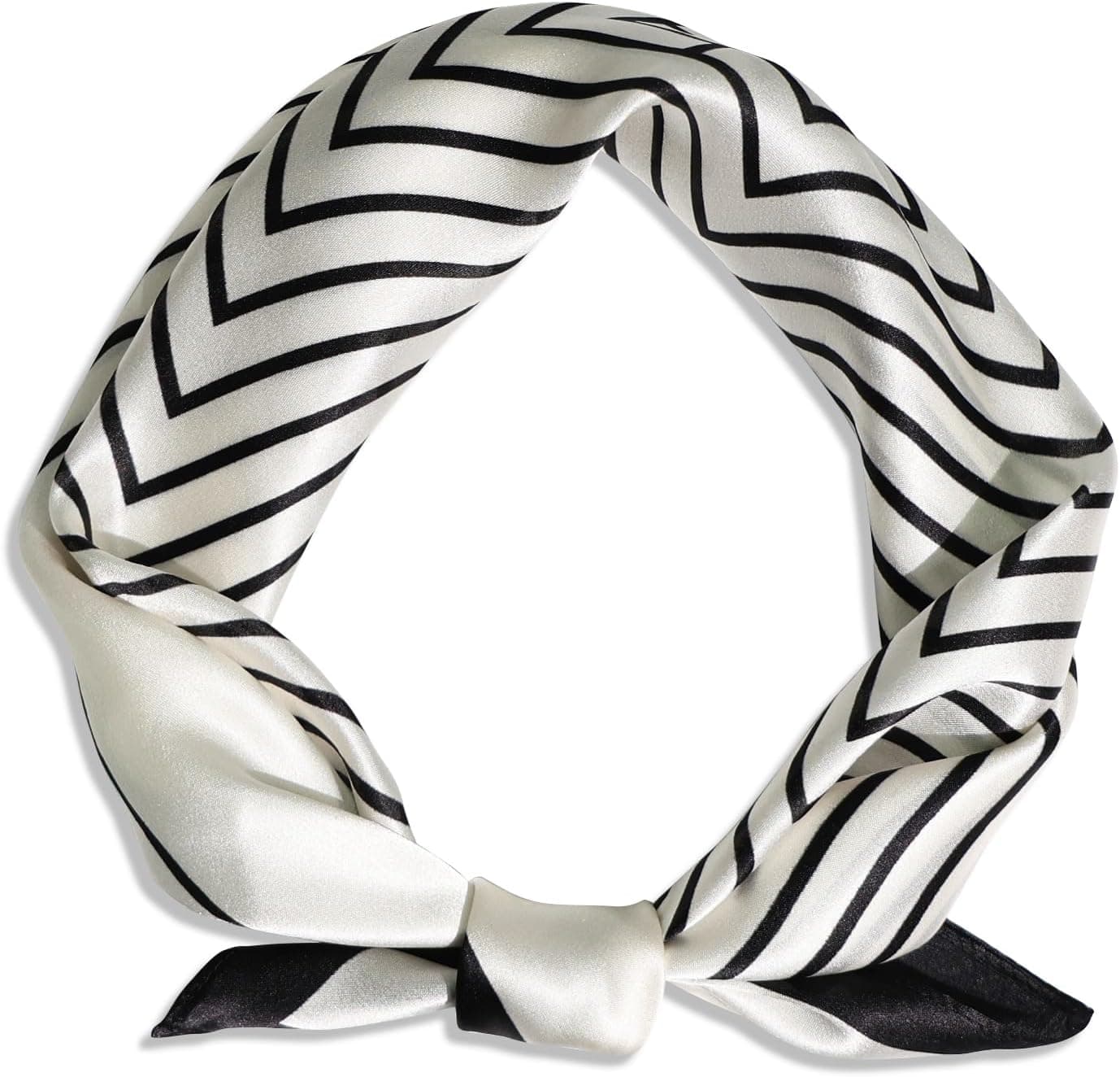 Ciormis 100% Mulberry Silk Scarf- 21" Square Neck Hair Scarves Lightweight Neckerchief for Women Ladies Men with Gift Box