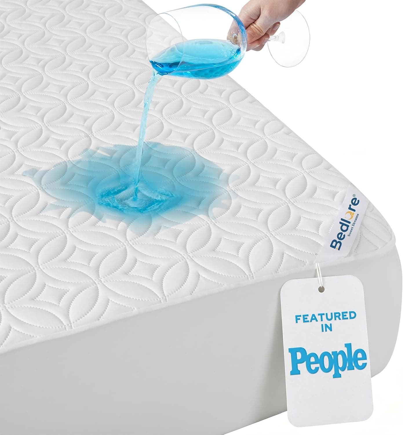 BEDLORE Waterproof Mattress Protector, Queen Size Mattress Pad Noiseless - image 1