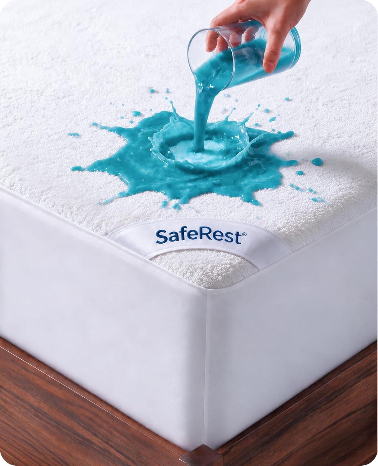 SafeRest Waterproof Queen Size Mattress Protector - image 1